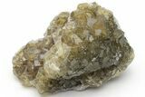 Gemmy, Yellow, Cubic Fluorite With Calcite - Moscona Mine, Spain #219037-1